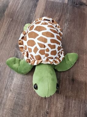 Plush Turtle Stuffed Animal - Green and Brown Shell